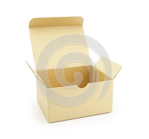 Cardboard box with flip open lid,