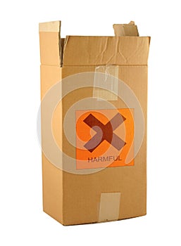 Cardboard box with harmful content #2 photo