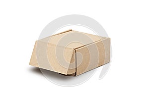 Cardboard box isolated on a white background