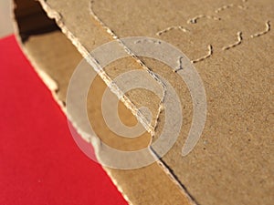 cardboard box packet parcel