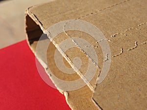 cardboard box packet parcel