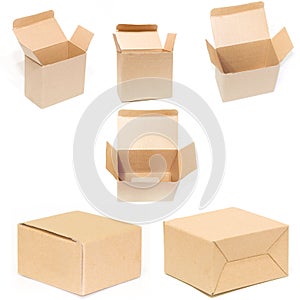 Cardboard box set photo