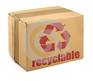 Cardboard box with symbol #2
