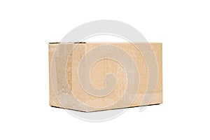 Cardboard box on white background isolate
