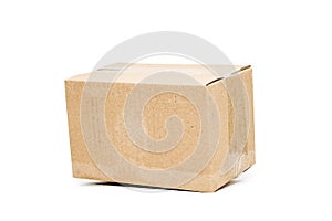 Cardboard box on white background isolate