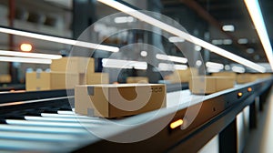 The Automated Warehouse Conveyor.AI generated image