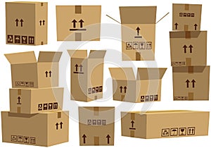 Cardboard boxes