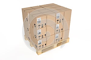 Cardboard boxes on pallet 2