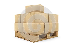 Cardboard Boxes on a pallet