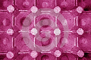 Cardboard egg holder in pink tone