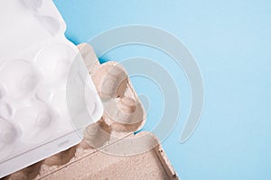 several different boxes for eggs