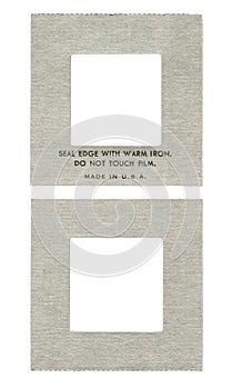 Cardboard frame for diapositive