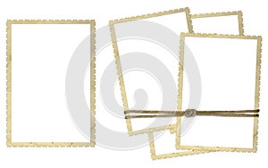 Cardboard frames for photos