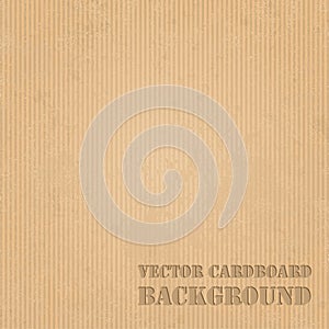 Cardboard grunge paper texture background. Vector