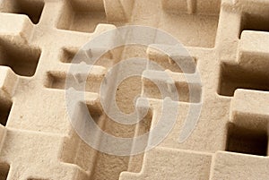 Cardboard labyrinth.