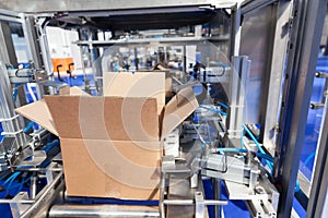 Cardboard package box packing machine