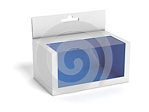 Cardboard package with transparent window