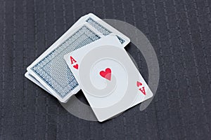 Cardboard playing cards for card games