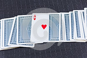 Cardboard playing cards for card games