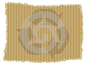 Cardboard recycle symbol