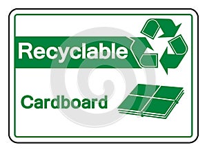 Cardboard Symbol Sign ,Vector Illustration, Isolate On White Background Label .EPS10