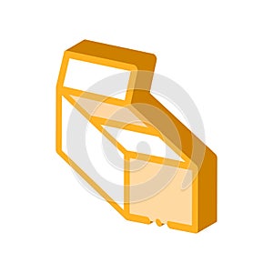 Cardboard Transportation Box Packaging isometric icon