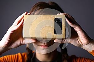 Cardboard virtual reality