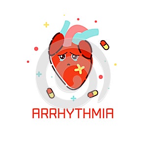 Cardiac arrhythmia poster.