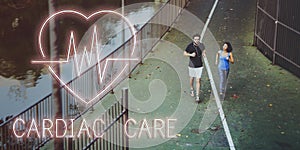 Cardiac Cardiovascular Disease Heart Graphic Concept photo