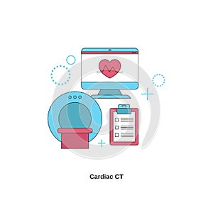 Cardiac ct concept