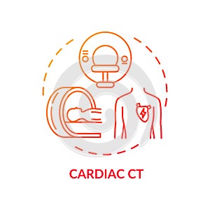 Cardiac CT concept icon