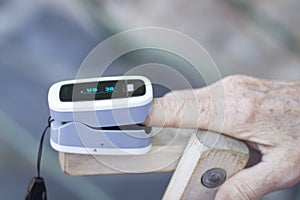 Cardiac finger pulse meter