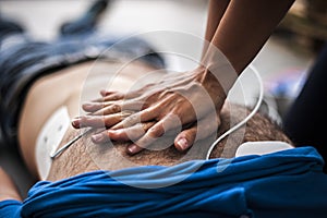 Cardiac massage photo