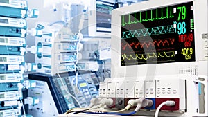 Cardiac monitor in ICU