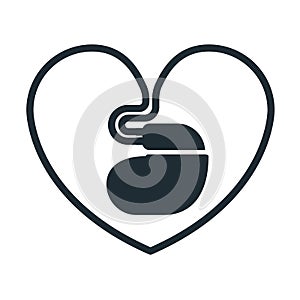 Cardiac pacemaker icon