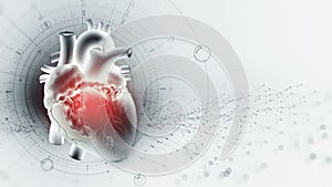 Cardiac technology, innovations in medicine and transplantology. Cardio training and modern technologies