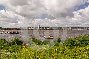 Cardiff Bay in the capital of Wales.