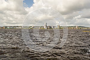 Cardiff Bay in the capital of Wales.