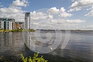 Cardiff Bay in the capital of Wales.