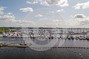 Cardiff Bay in the capital of Wales.