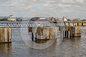 Cardiff Bay in the capital of Wales.