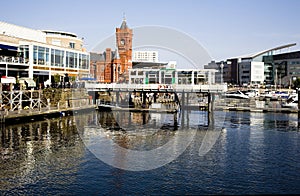 Cardiff bay scene