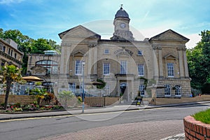 Cardiff Bay, Wales - May 21,2017: Custom House, El Puerto restaurant