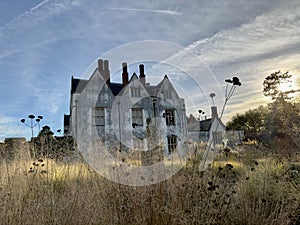 Cardiff St Fagans historical place in the heart of Cardiff, Wales against a blue sky