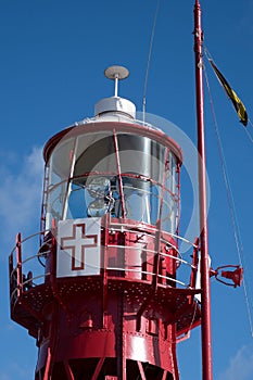 CARDIFF, WALES - MARCH 23 : Partial view of Lightship 2000 tower