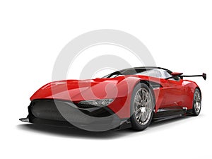 Cardinal red modern sportcar