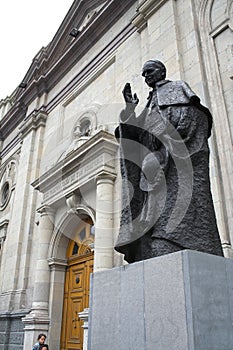 Cardinal Statue Santiago de Chile photo