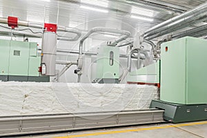 Carding machine in textile factory