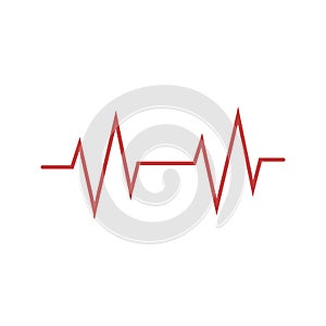 Cardio, heart, heart beat icon. Vector illustration, flat design photo