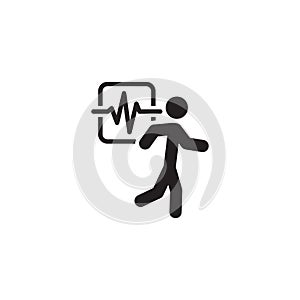 Cardio Workout and Medical Services Icon